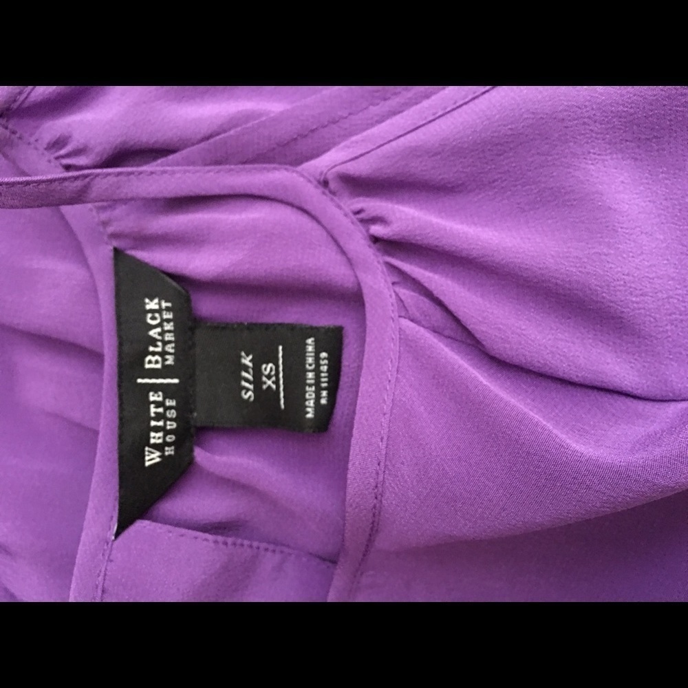 Silk - new w/o tag. WHBM Open shoulder dress - Picture 4 of 4